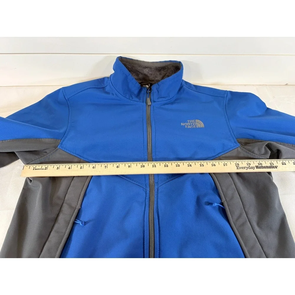 THE NORTH FACE APEX CHROMIUM Mens Medium Blue Full Zip Soft Shell Thermal Jacket